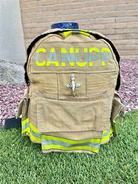 repurposed turnout gear bags backpack.